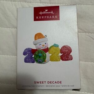 Hallmark Keepsake Sweet Decade Ornament with Purple, Red, Yellow, Green Accents